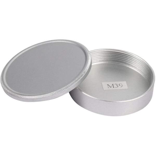 4X Metallikorpus ja Linssin Takakannen Sarja M39 Ltm Mcm39S:lle (Hopea)