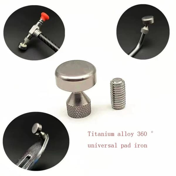 Bilbuler Trækker Krog Pry Bar Titanium Legering Universal Led Pad Jern Styring Hoved Nivellering Hammer