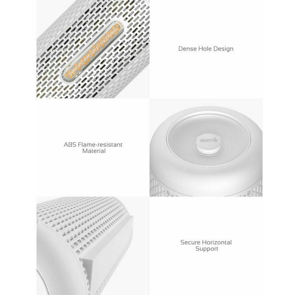 Mini Luftfugtighedsfjerner (Aftørrer), Genopladelig, 20W, 360° til Garderobe, Soveværelse, Kontor osv. Hvid