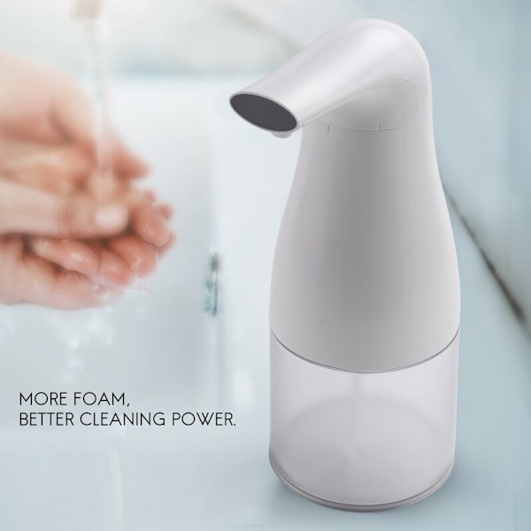 14 Oz / 400Ml Automatisk Sensor Hånddispenser, Batteridrevet Kontaktfri Håndskummende Pumpe til Badeværelse og Køkken