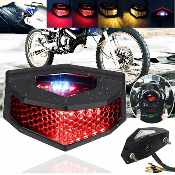 Universal Motorcykel LED Blinklys Modificeret Baglygte Bremslys Fenderkant Cafe