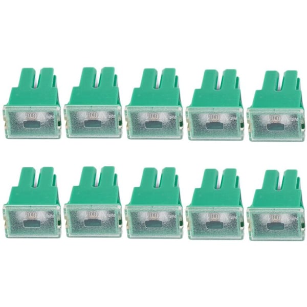 10 x Grønne 40A Plug-in Blade PAL Bilsikringer