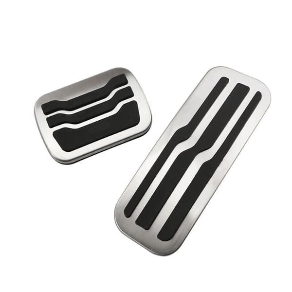 Rostfritt Stål Pedal för Explorer 2013-2021 Gasaccelerator Bränsle Bromsbelägg Mat Skydd