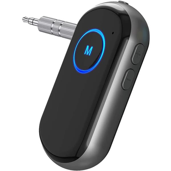 2 i 1 trådløs bil Bluetooth-adapter Aux-sender/modtager med 3,5 mm lydkabel