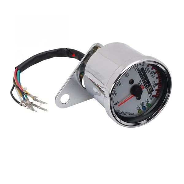 Universal Motorcykel 12V Kilometertæller Modifikation med Sort Speedometer