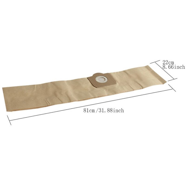 Dammsugarpåse 5 st för WD3 WD3P MV3 6.959-130.0 Dammsugare (5-pack)