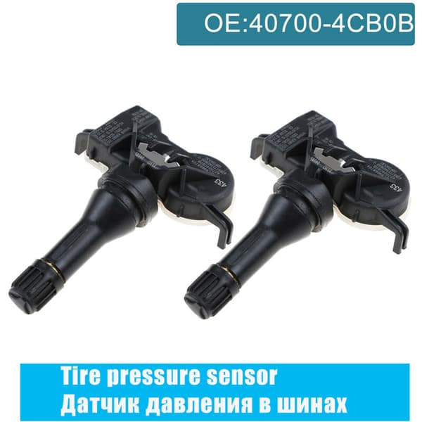 2 stk. TPMS dæktryksensor serie 407004CB0B til J10 J11 NV200 Leaf Juke Note Granta