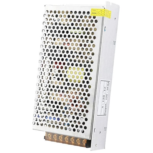 12V Strømomformer Strømadapter 12V 240W 10A DC Lyslist Strømadapter