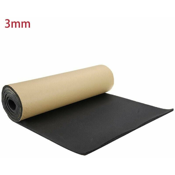 Bilslyd-isolasjon Lyddemping Akustisk Skum Anti-Støy Selvklebende Bomulls Termisk Isolasjon Lydabsorberende Cellulært Skum, 1 Rull 200cm x 50