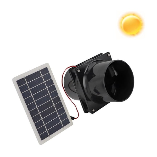 10W Solpanel-driven Avluftfläkt, Avluftfläkt, Solpanel-driven Fläkt för Husdjur, Hönshus, Husvagn, Växthus