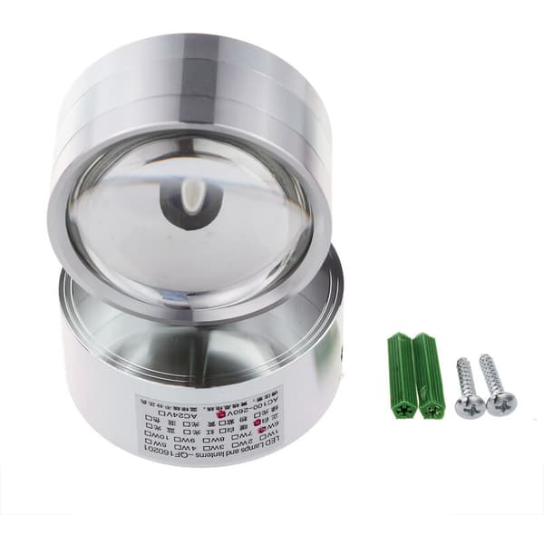 Mini LED vegglampe 5500K hvit 6W sølv