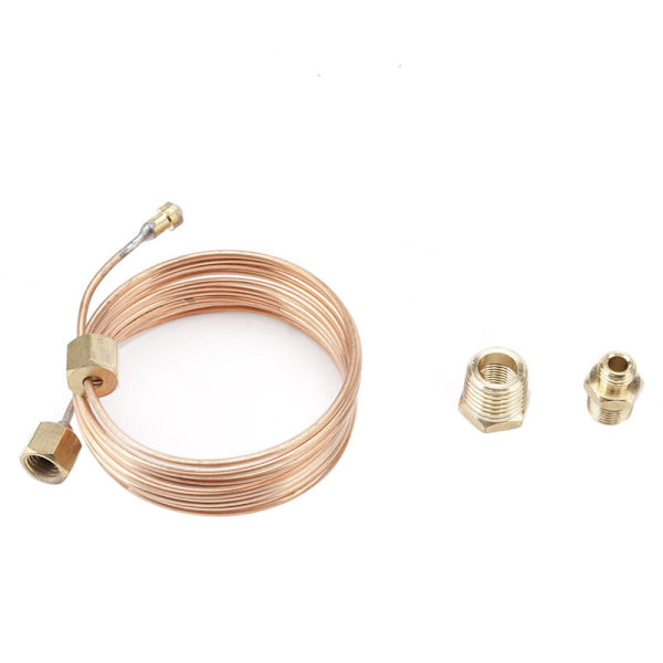52MM Krom Bil Triple Gauge Meter Ammeter Temperatur Tryk 3-i-1 Combo Kit