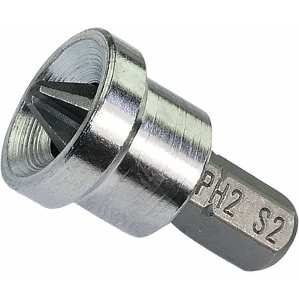 Pakke med 2 spesielle skrutrekkerbits for gips/Placo/ PH2x25mm 1/4'' for Phillips-skruer PH2 - Maskinvare/Håndverktøy - i S2-stål