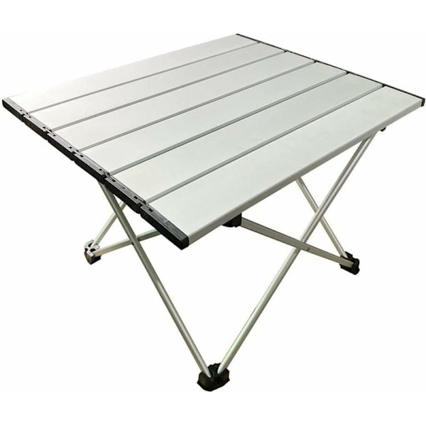 Bärbar Campingbord, Lättvikts Fällbord med Aluminium Bord och Bärväska för Utomhus, Camping, Picknick, BBQ, Strand, Fiske-Sunny