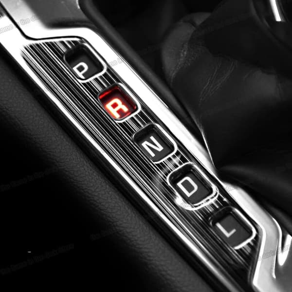 Rustfrit stål bil gear panel trim ramme cover til 2017 2018 2019 2020 tilbehør auto dele