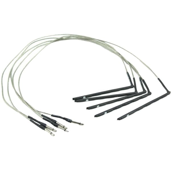 5 st böjbara akustiska gitarrtransduktorer Känslighet Piezo Bridge Pickup Kabel