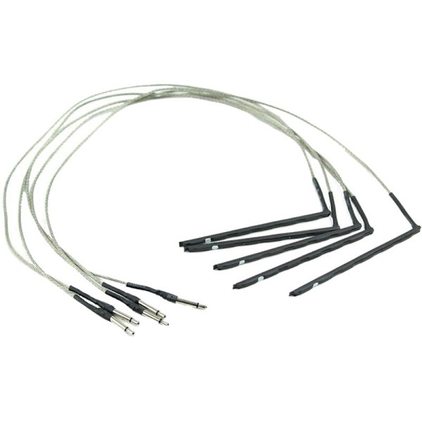5 st Flexibla Akustisk Gitarr Transducer Känslighet Piezo Bro Pickup Kabel