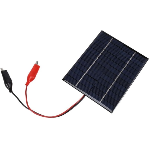 Vanntett solcellepanel 5W 12V utendørs DIY solcellepanelet lader polysilicon epoksy paneler 136X110MM for 9-12V batteriverktøy