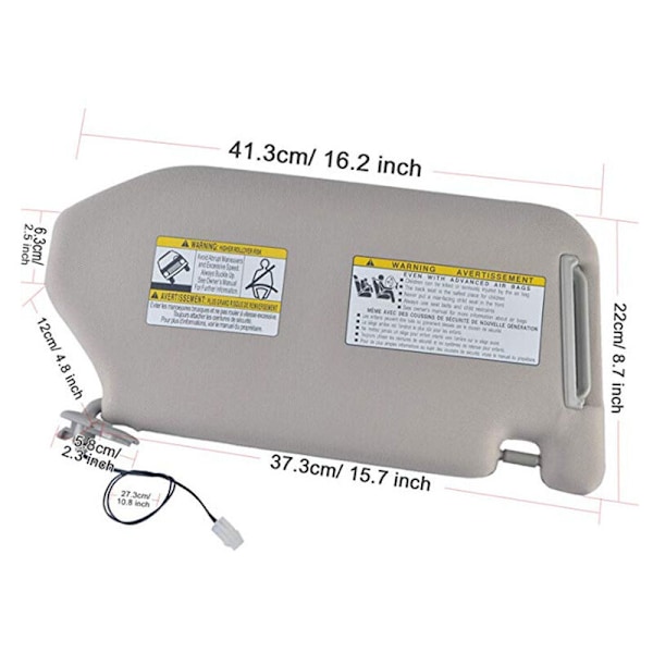 Vasen aurinkolipan valo QX60 2013-2018 2014-17