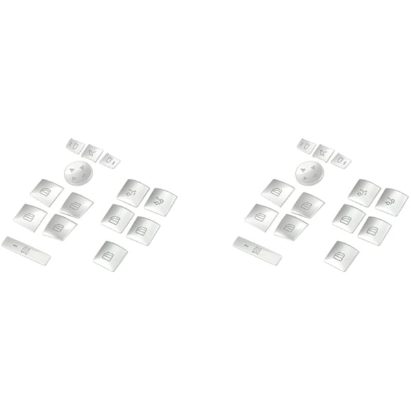 70x Dörrarmstöd Fönsterströmbrytare Knapp Trim Cover Dekal för W204