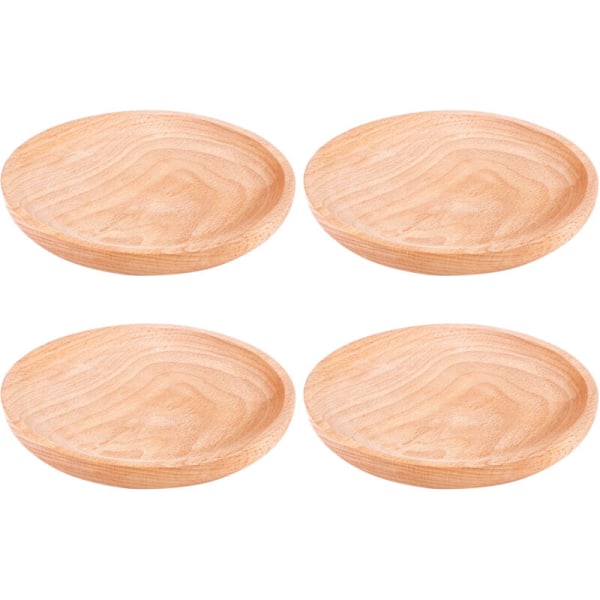 Rund Träskål för Snacks, Frukt, Torkad Frukt, Trä, Snackkaka, Dessert, Frukt