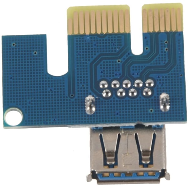 Blå 60cm Adapterkort USB 3.0 PCI-E Express 1x til 16x Forlænger Riser Line Strømkabel