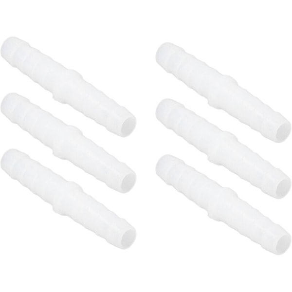 10 stk. Plastikrør Barb Fitting lige lige Barb Splicer Mender Joint Union Adapter 6-6mm