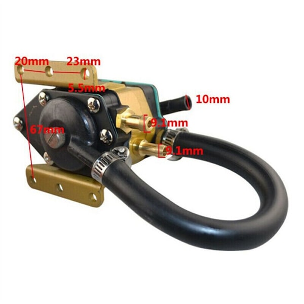 VRO injeksjonskonvertering bensinpumpe sett 90HK-250HK for Evinrude V4 V6 Crossflow 5007420 5007422