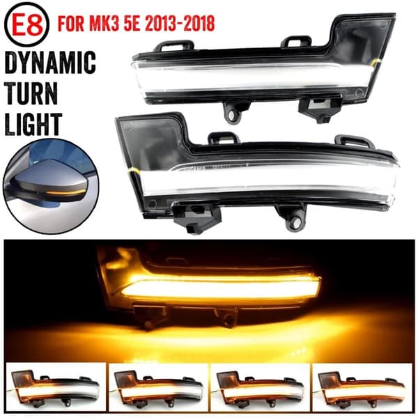 For Mk3 A7 5E Troc 2014-2020 Bil LED Dynamisk Sidespeil Blinklys