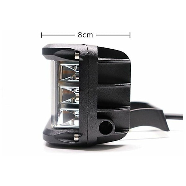 LED-frontlys 12v 24v, 2 stk 60W 10cm Flomlys Arbeidslys Lang rekkevidde LED-frontlys Motorsykkel Bil LED-lysstang LED-arbeidslys Arbeidslys for lastebil