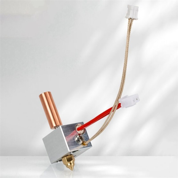2X Hotend-kit för Neptune 4 3D-skrivare, Koppar Rör, Metall Uppvärmningsblock, Mässingmunstycke, Uppvärmningsstav, Termistor