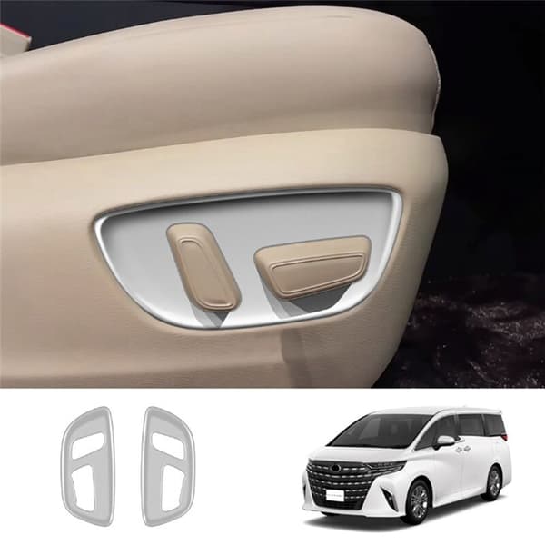 Bilde Matte Silver Power Sete Knapp Panel Ramme Interiør Trim Tilbehør for Alphard/Vellfire 40 Serie 2023+