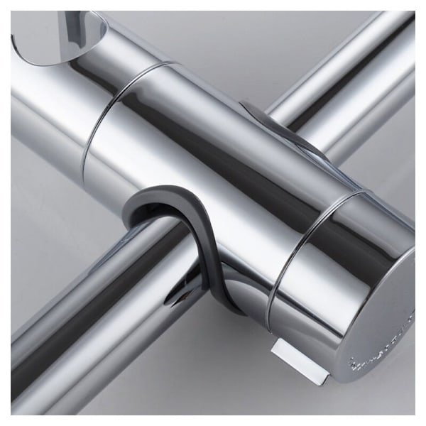 Bruseholder Slider - Bruseholder 18-25mm ABS Justerbar Udskiftningshåndtag Brusehoved Slider Klemme Støttebeslag Krom, til badeværelsesbruser