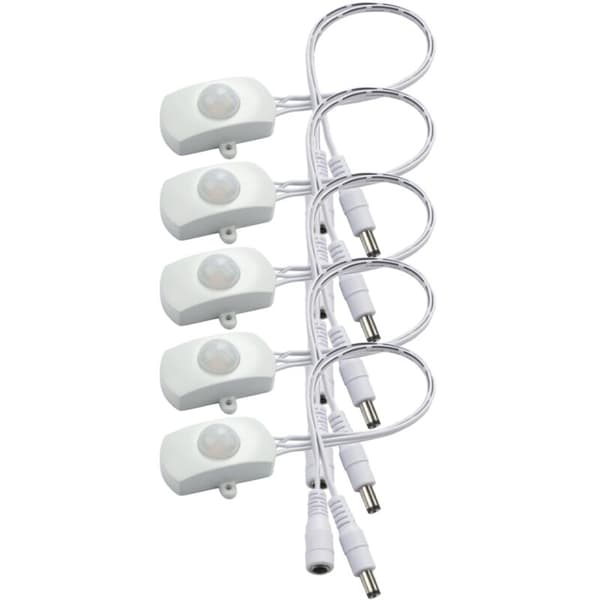 DC 6V 12V 24V 5A PIR Bevægelsessensor Switch Mini PIR Infrarød IR Sensor Detektor Switch Modul til LED Strip Light (Hvid)