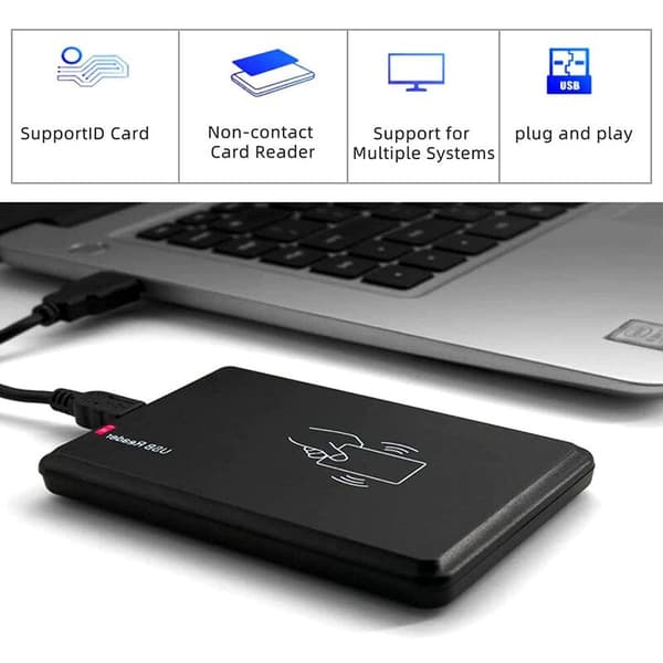 USB RFID-læser ID-kortlæser Kontaktkortlæser til EM4100