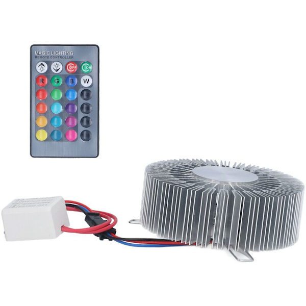 Solsikke Aluminium Vægslampe 3W RGB LED Aluminium Vægslampe med Fjernbetjening til Soveværelse Sengenatbord Stue 85277V