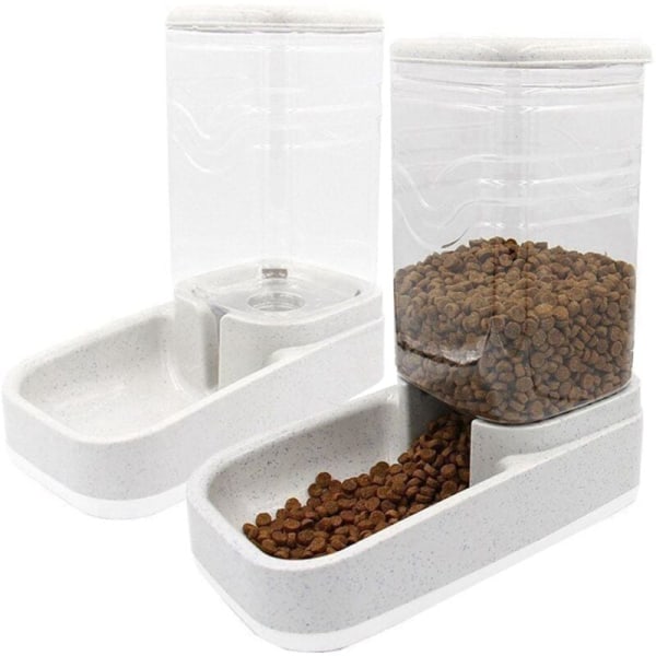 3.8L Dog and Other Pet Food and Dispenser Set, Fits Most Pet Gravity Feeders