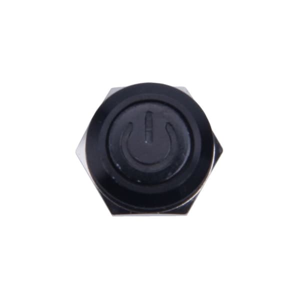 12V 2A 9,5 mm LED-metallhette Momentary Power Button Switch DIY Bilmodifisert, Rød