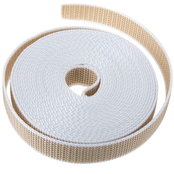 Perfekt tejp för persienner i beige och vitt nylon 22 mm x 6m