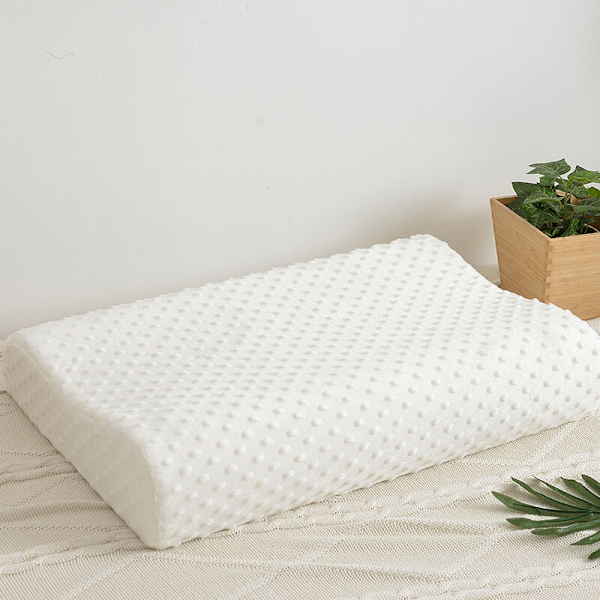 Minnesskumkudde Ortopedisk Kudde Latexfiberkudde Långsam Rebound Mjuk Massagerkudde Cervikal Hälsovård-30X50Cm