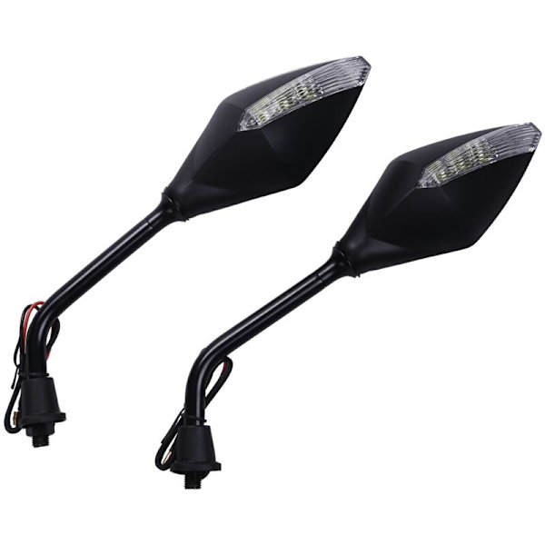 1 par universelle motorsykkel LED blinklys 5 farger tilgjengelig bakspeil scooter indikator speil