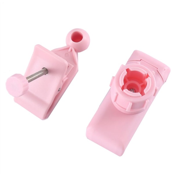 Professionel Mobiltelefon Webcast Holder Ring Accent Lys med Sminke Spejl Telefonholder, Pink