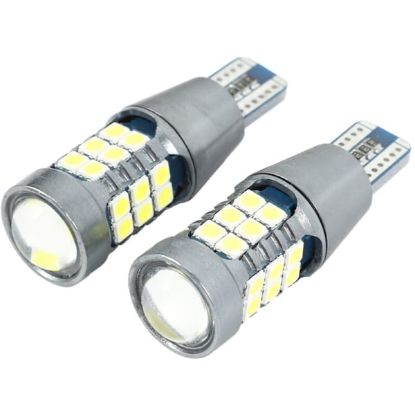 2 stk. Bil LED Blinklys 3030 27Smd T15 Baklygte Dekodning Brems Halepære Udskiftning Sort og Hvid