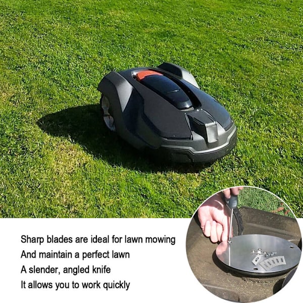 Sats med 30 ersättningsblad för Husavarna robotgräsklippare - Universella titanblad