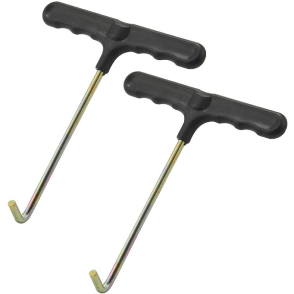 2 st Trampolin Fjäderdragare Verktyg, Trampolin Dragare T-krok Fjäderutdragare Verktyg