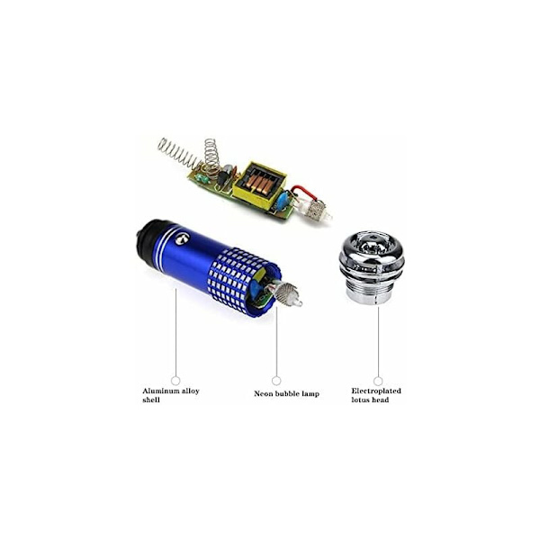 12V Mini Billavluftrenare, Mini Jonisk Anjon Luftrenare, Syrebar, Ozonjonisator, Fordon Luftfräschare