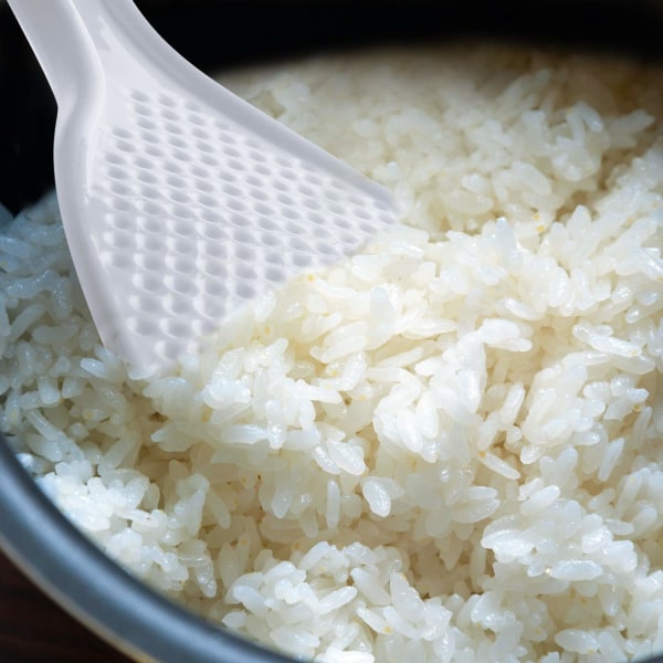 6 kpl riisin lusikan mela Non Stick valkoisen riisin keittokauha, 7,5 tuumaa