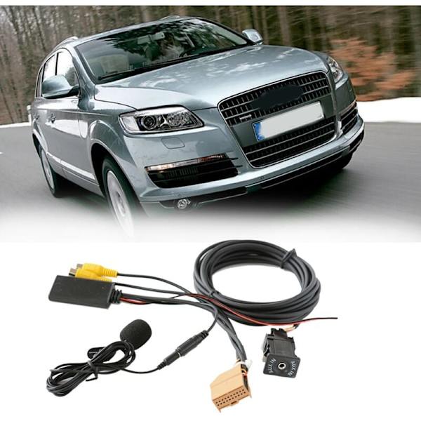 12V MMI 2G Auton Bluetooth AUX-sovitinkaapelit Musiikkiääni Mikrofoni A6 A8 2006-2008 J523 Vain AV1 AV2 -tilaan