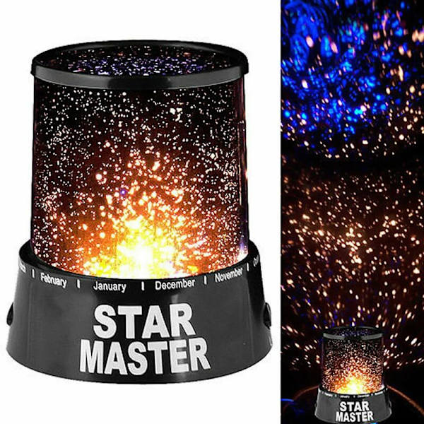 Star Master LED Stjernehimmel Projektor Lampe Natlys til Børn Stjerneloft