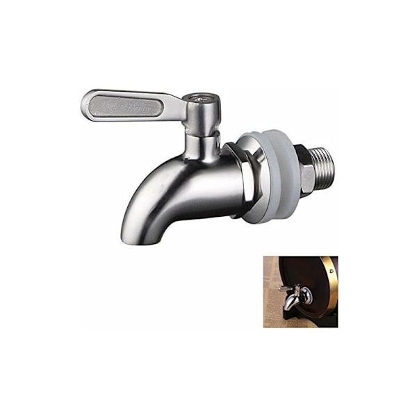 Rustfrit Ståldrik Dispenser Udskiftning Hanehane til Homebrew Tønde Gæring Vin Øl Drik Juice Dispenser Taphane